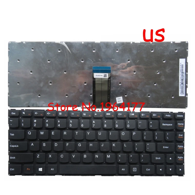 Новая клавиатура для Lenovo U31-70 U41-70 300S-14ISK 500S-14ISK S41-35 S41-70 серии Английский ноутбук US