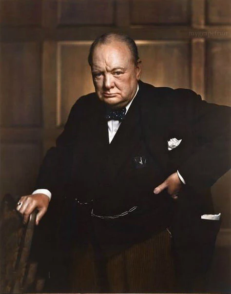 Топ ручная роспись картина маслом-Вторая мировая война Великобритания Winston