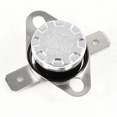 110C NC Temperature Control Switch Thermostat Auto Reset 2-Terminal KSD301 | Бытовая техника