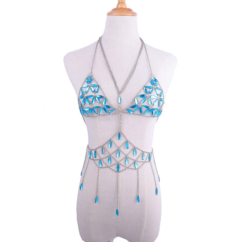 Boho блестки цепи для тела кисточка пляжная цепь на тело бюстгальтер Мода жгут Шарм аксессуары для тела ювелирные изделия для женщин и девушек