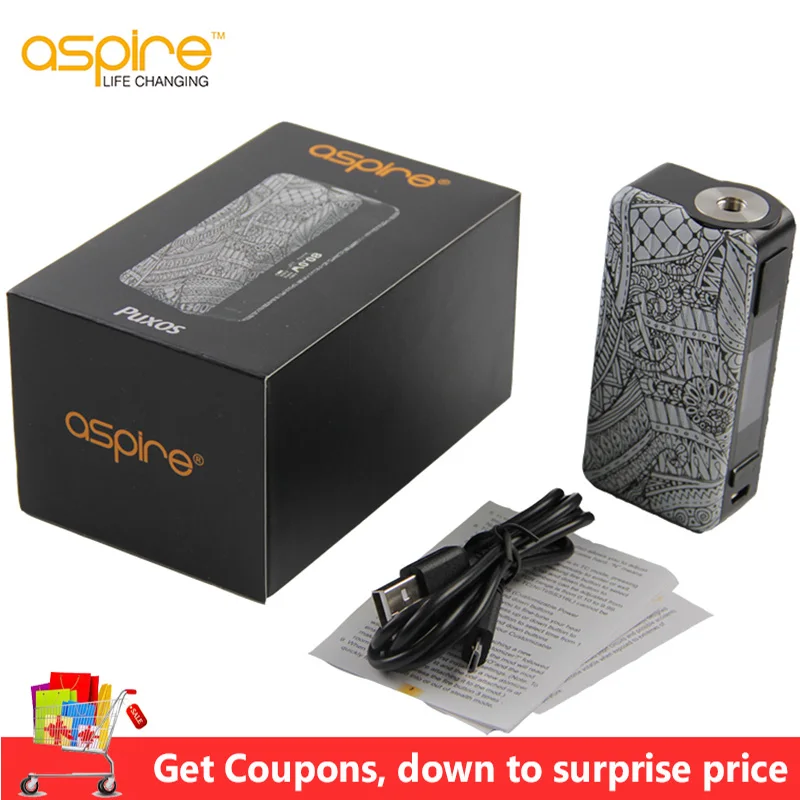 aspire mod Original Aspire Puxos support 21700/20700/18650 Battery Cleito Pro Vaporizador Electronic Cigarette box Vape |