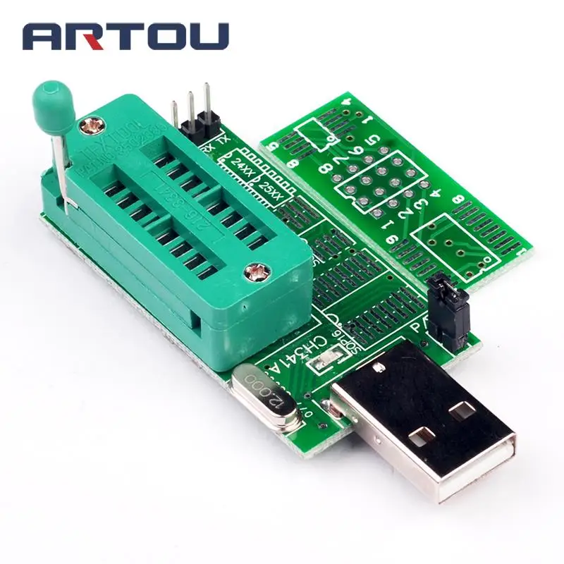 Плата биоса MX25L6405 W25Q64 USB программист lcd горелка CH341 CH341A программист для 24 25 серии