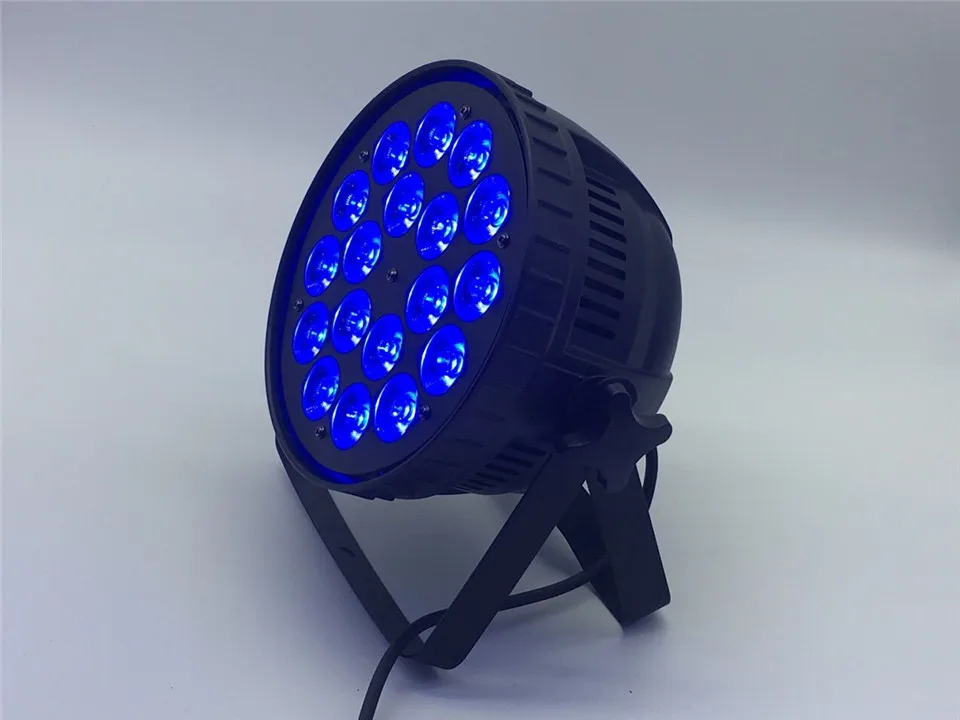 Светодиодный DJ Par 6в1 RGBWA UV 18X18 W светодиодный Par lata de Grado непроницаемый IP20 Aluminio Negro vivienda 90 V-240 V