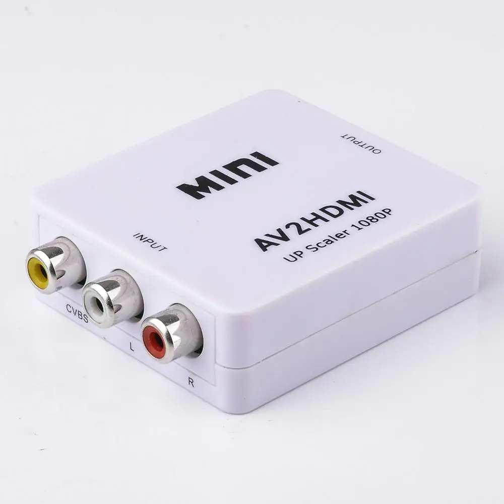Мини AV в HDMI видео конвертер коробка AV2HDMI RCA CVBS адаптер для HDTV TV PS3 PS4 PC DVD Xbox проектор