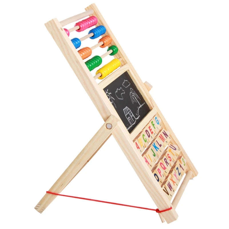 Многофункциональный Abacus обучающая подставка деревянная Монтессори игрушки счетные познавательные доски раннего образования математические игрушки для детей Gi