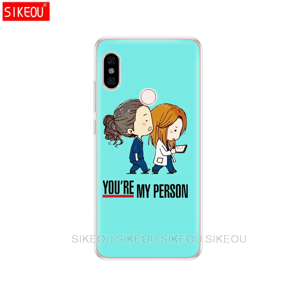 Силиконовый чехол для телефона Xiaomi redmi 5 4 1 1s 2 3 3s pro PLUS note 4X 4A 5A анатомия Greys |