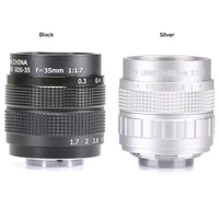 35mm f1 7 c mount cctv 23 lens body 12 blades for nikon 1 j1 j2 v1 v2
