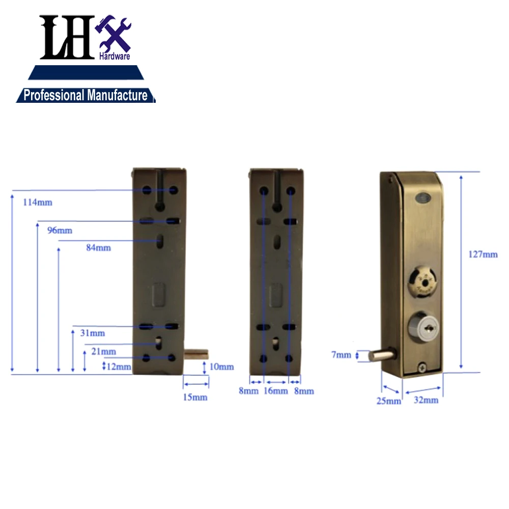 AMMS112 Новый замок из нержавеющей стали для окна и стеклянной двери детской