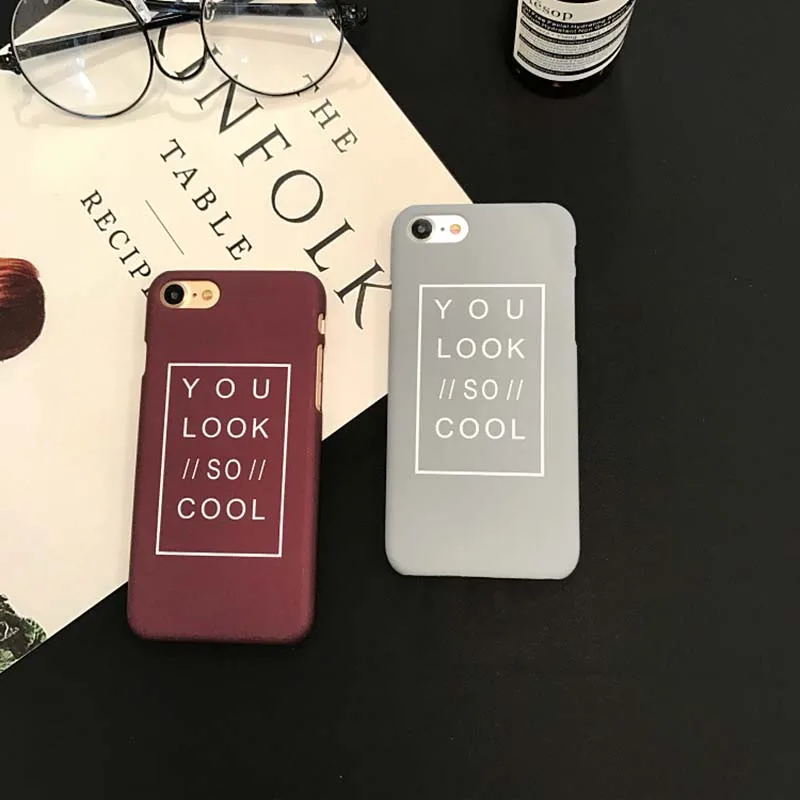 You Look So Cool чехол для телефона iPhone X XR XS Max 5 5S SE 6 6S 7 8 Plus полупакет жесткий пластиковый