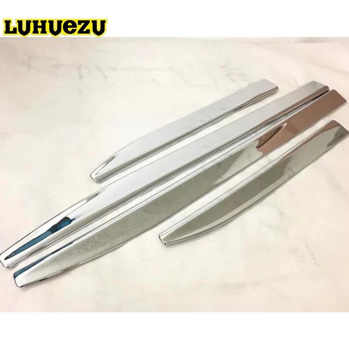 4 шт. хромированные накладки для Nissan патруль Y62 Армада|side moulding|door side mouldingchrome door |