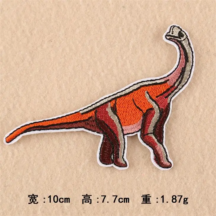 Новое прибытие 10 шт. Dino. животные Вышитые мультфильм патчей Утюг на шляпу мешок обуви аппликация одежды вышивка патч DIY аксессуар