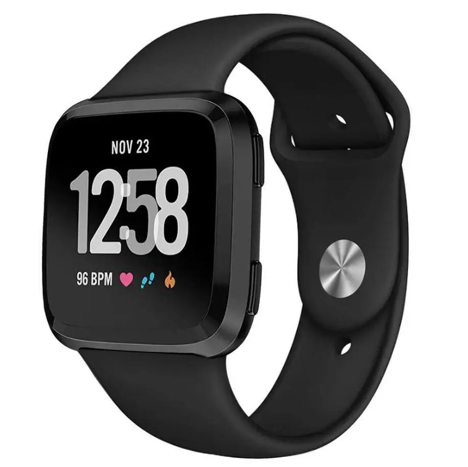KINGBEIKE спортивный силиконовый ремешок для Fitbit Versa Сменные Ремешки наручных часов