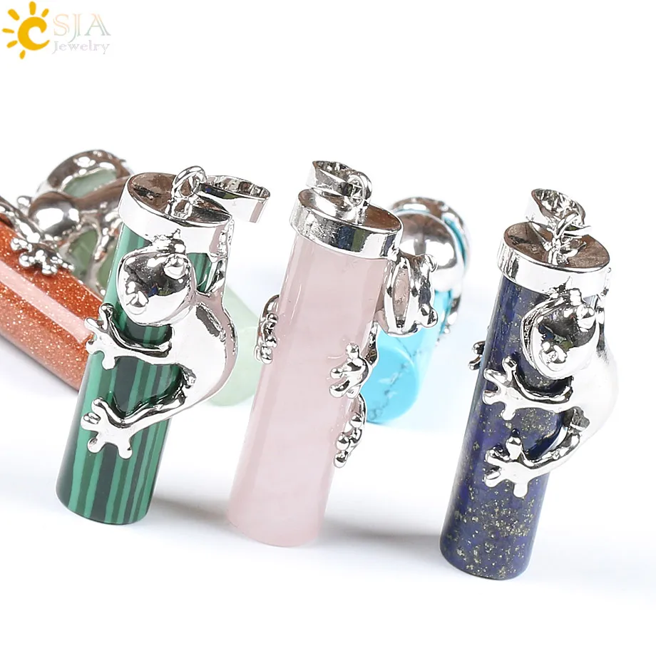 CSJA счастливое Исцеление ювелирные изделия лягушка животное обертка натуральный