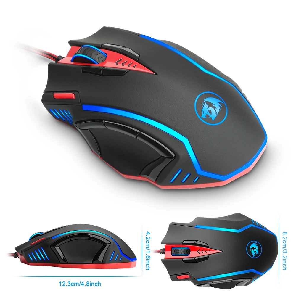 Redragon SAMSARA M902 USB игровая мышь Проводная 16400 dpi 15 кнопок RGB эргономичная для