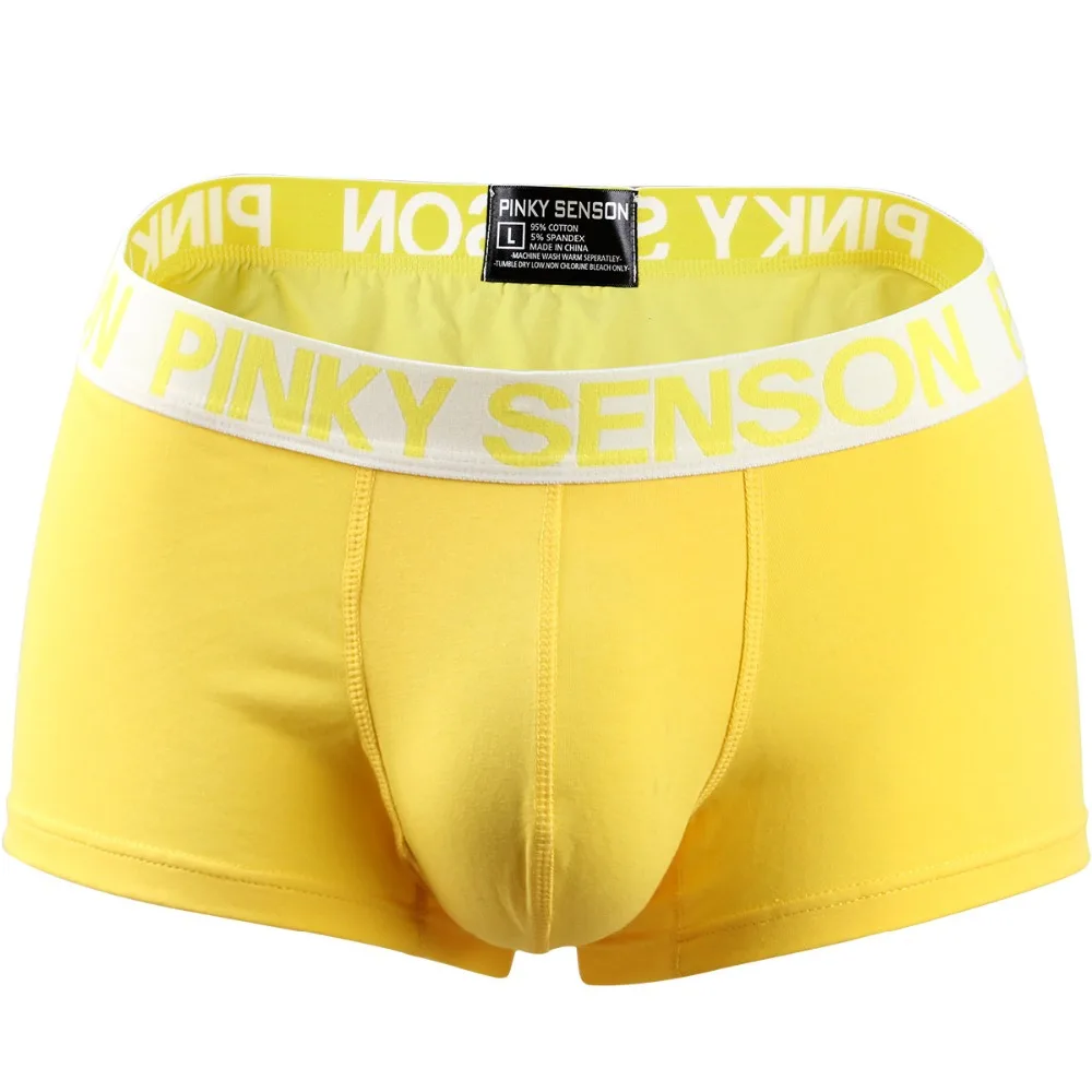 Мужские хлопковые трусы боксеры PINKY SENSON сексуальное нижнее белье для мужчин