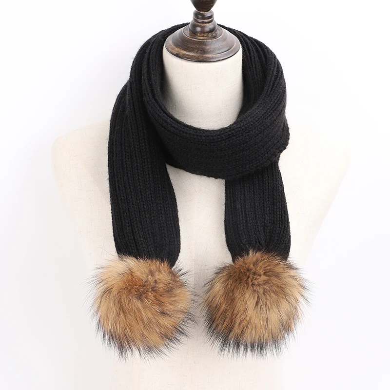 Зимние вязаные хлопковые шапки для девочек облегающая шапка теплые детские