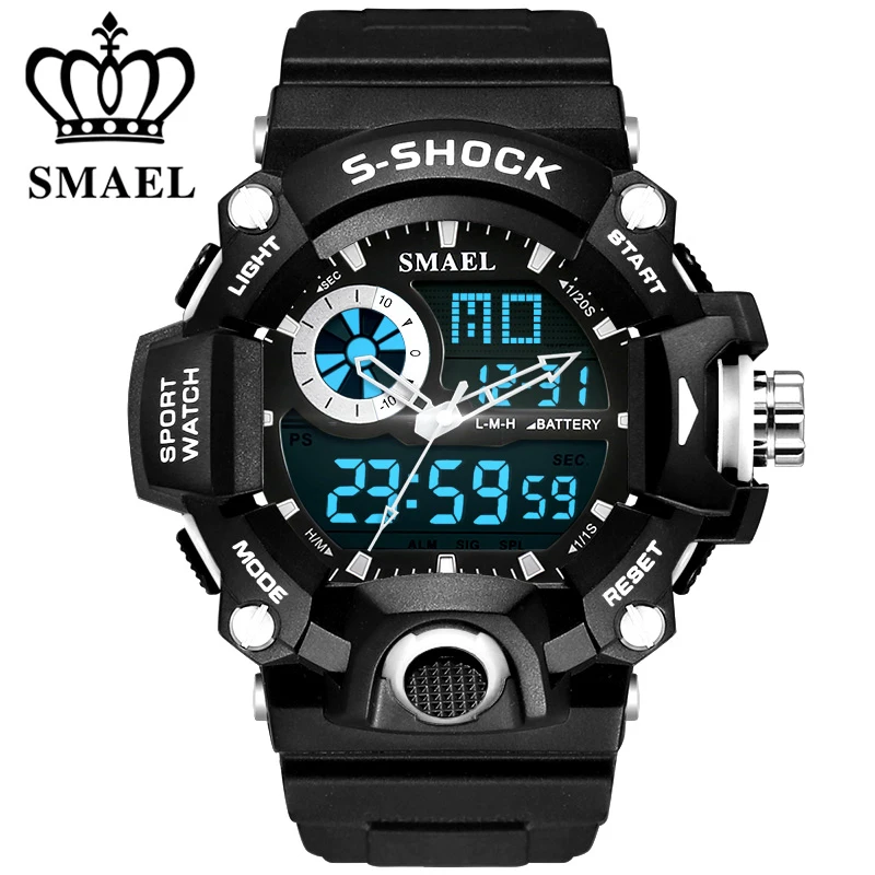 Горячая Распродажа мужские кварцевые цифровые часы Relojes Hombre спортивные