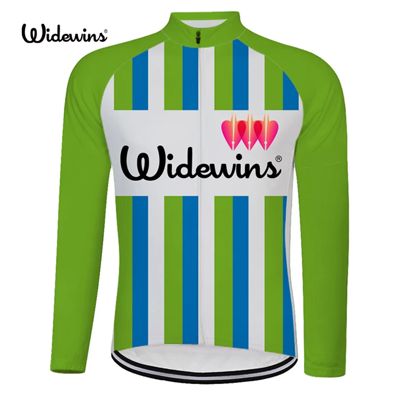 

widewins 2017 Mens Cycling Jerseys Classic Simple Long Sleeve cycling clothings Tops Outdoor Polyester MTB Jerseys Downhill 8023