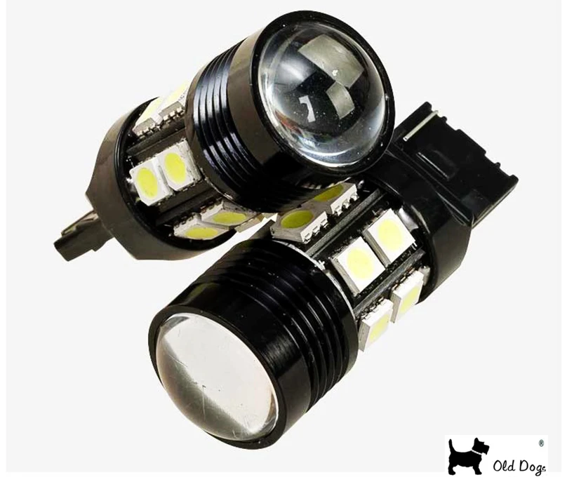 1 комплект T20 7440 W21W 7443 белый CREE чип R5 + 12 SMD светодиодный для стайлинга автомобилей