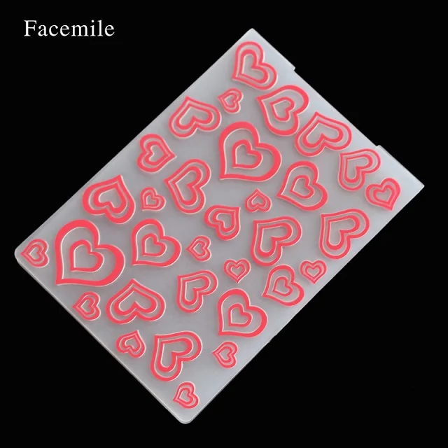 Facemile 1 шт. пластиковая папка для тиснения для скрапбукинга DIY альбом карта инструмент пластиковый шаблон штамп карта изготовление украшения