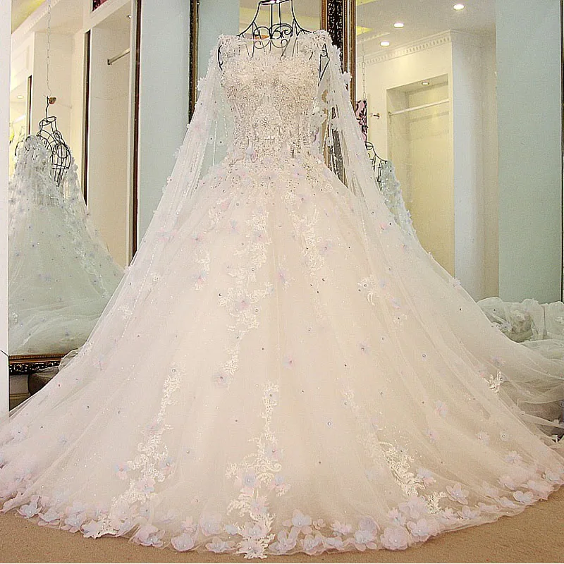 Новинка 2017 роскошное Бальное Платье синее кружевное свадебное платье с