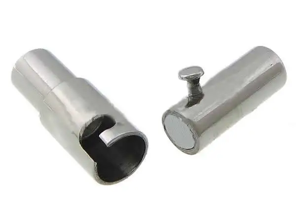 Магнитная застежка из нержавеющей стали трубка оригинальный цвет 18x5 мм