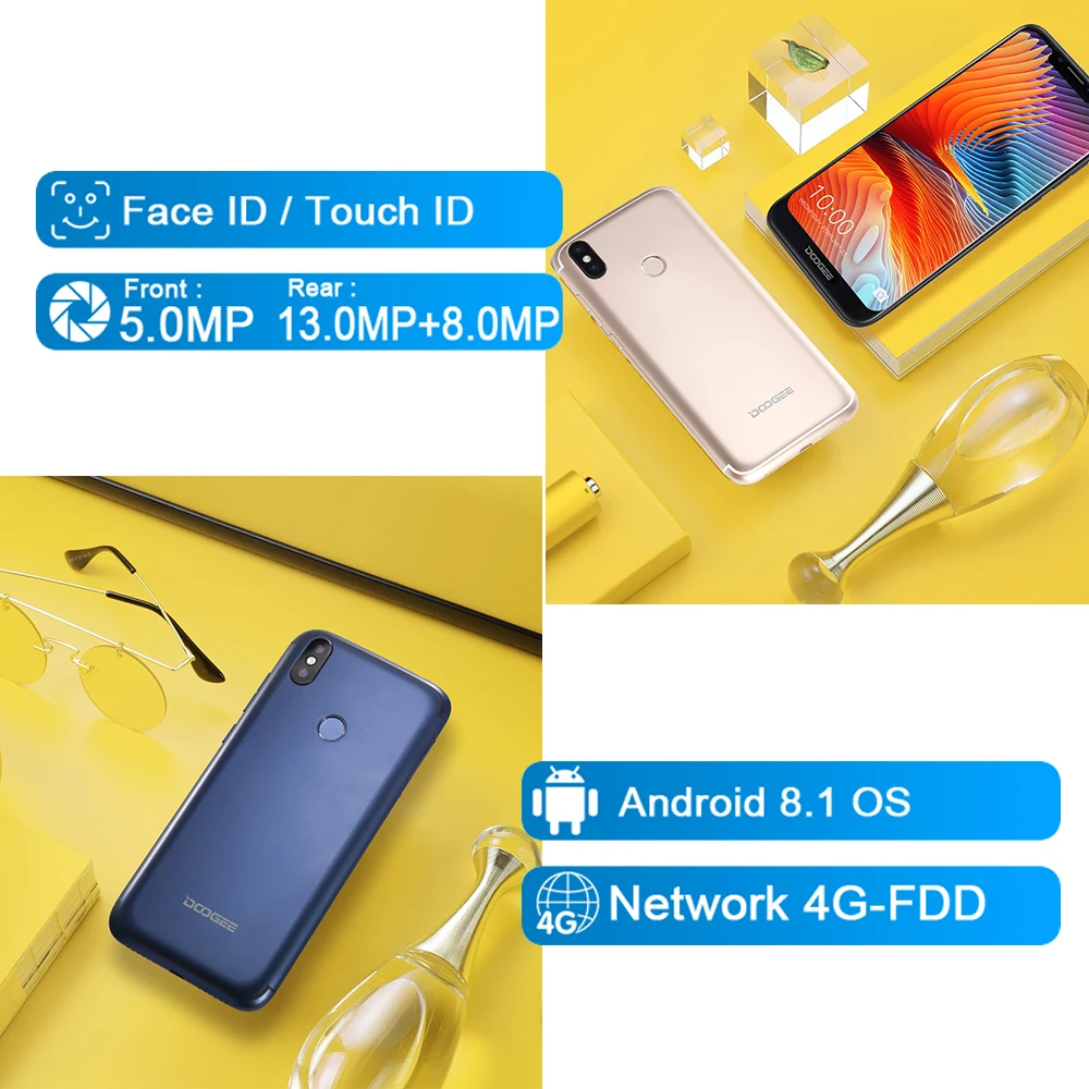 Новый u-образный DOOGEE BL5500 Lite смартфон 6 19 дюймов MTK6739 четырехъядерный 2 Гб ОЗУ 16 ПЗУ