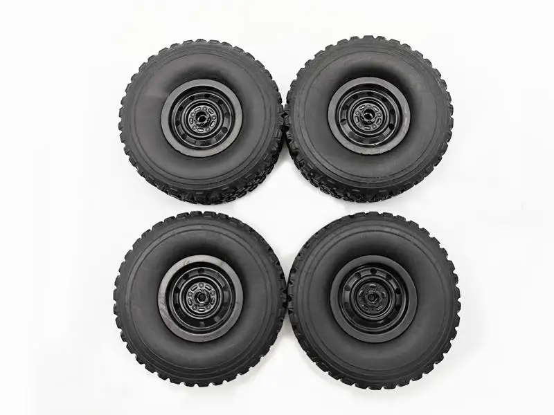 LeadingStar 4PCS/Set HengLong WPL C34 Four-wheel Drive FJ40 Cruiser RC Auto Parts Wheel Tires | &amp Accs