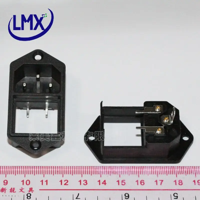 10 шт./лот 250 В 10A IEC320 C14 3 контакта AC мощность на входе розетка винт переключатель