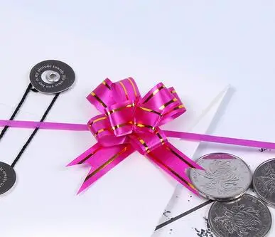 Qi новинка хит рождественский подарок упаковка тянущиеся ленты с бантом