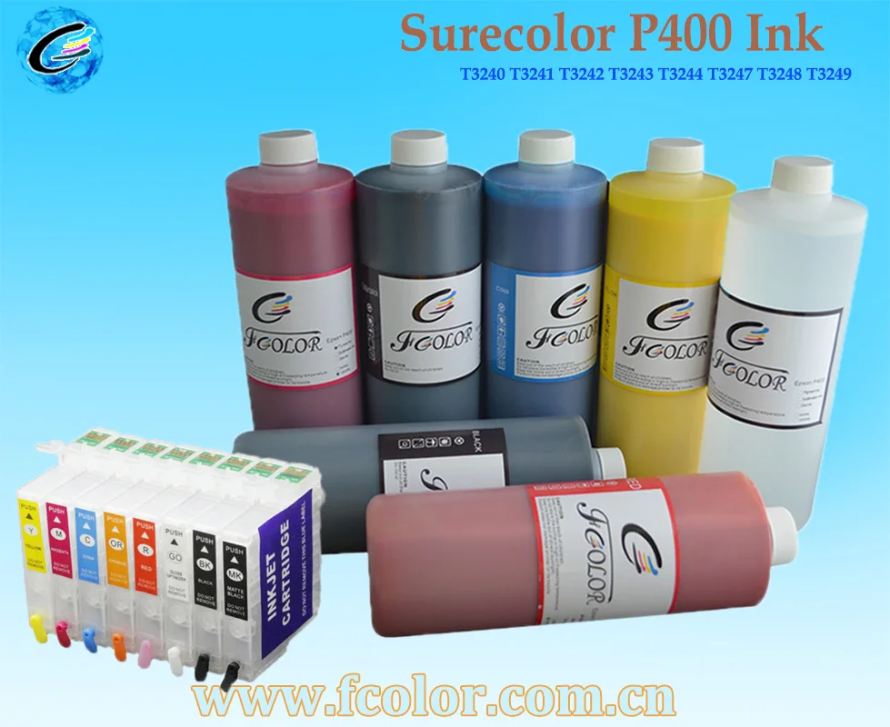 T3240 9 заполняемый картридж CISS для стандартной системы чернил работает на Surecolor P400
