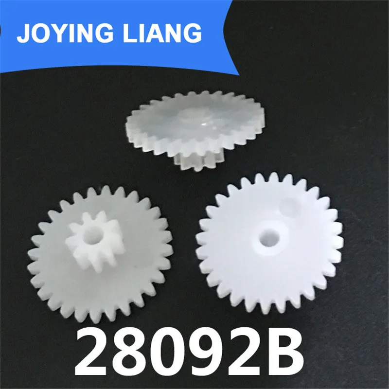 

28092B Gear Module 0.5M Plastic Gear Double Layer 28T/ 9T Loose 2mm Shaft Hole Gear Wheels ( Factory Wholesale 2500pcs/lot)