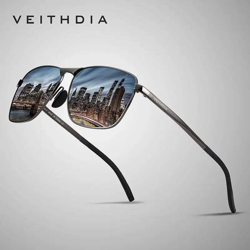 2018 VEITHDIA Новые квадратные мужские солнцезащитные очки поляризованные зеркальные