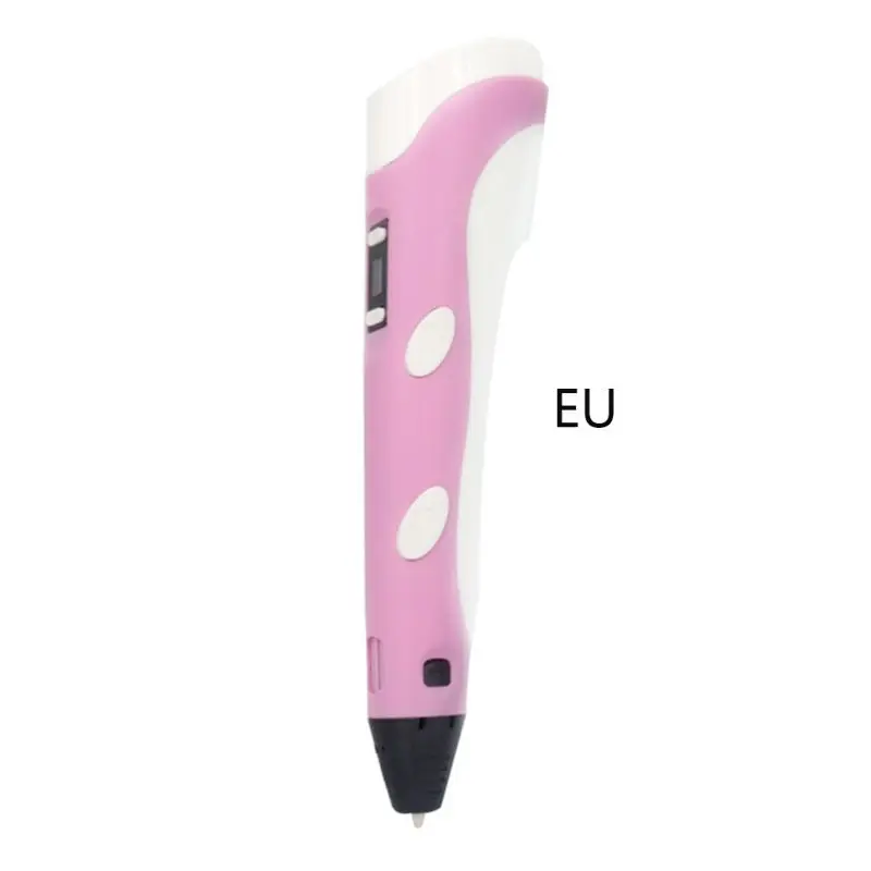 EU-Pink Детский рисунок 3D печать Ручка девочки мальчики дети праздник подарок игрушка образование продукт Великобритания/ЕС/США - Цвет: EU-Pink