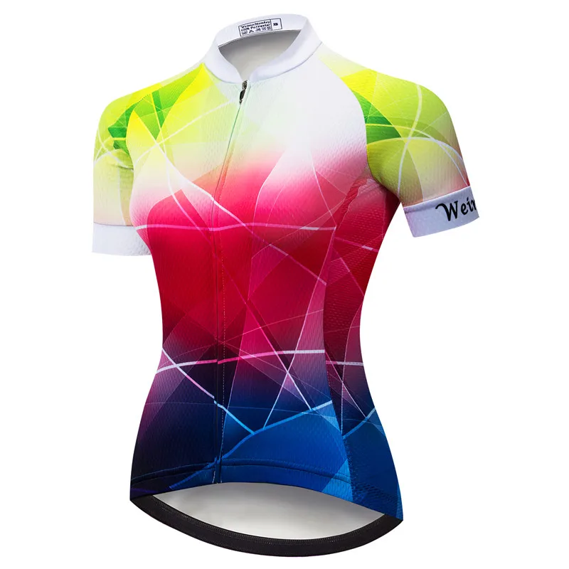 Weimostar Велоспорт Джерси Для женщин велосипед короткий рукав MTB Ropa Ciclismo