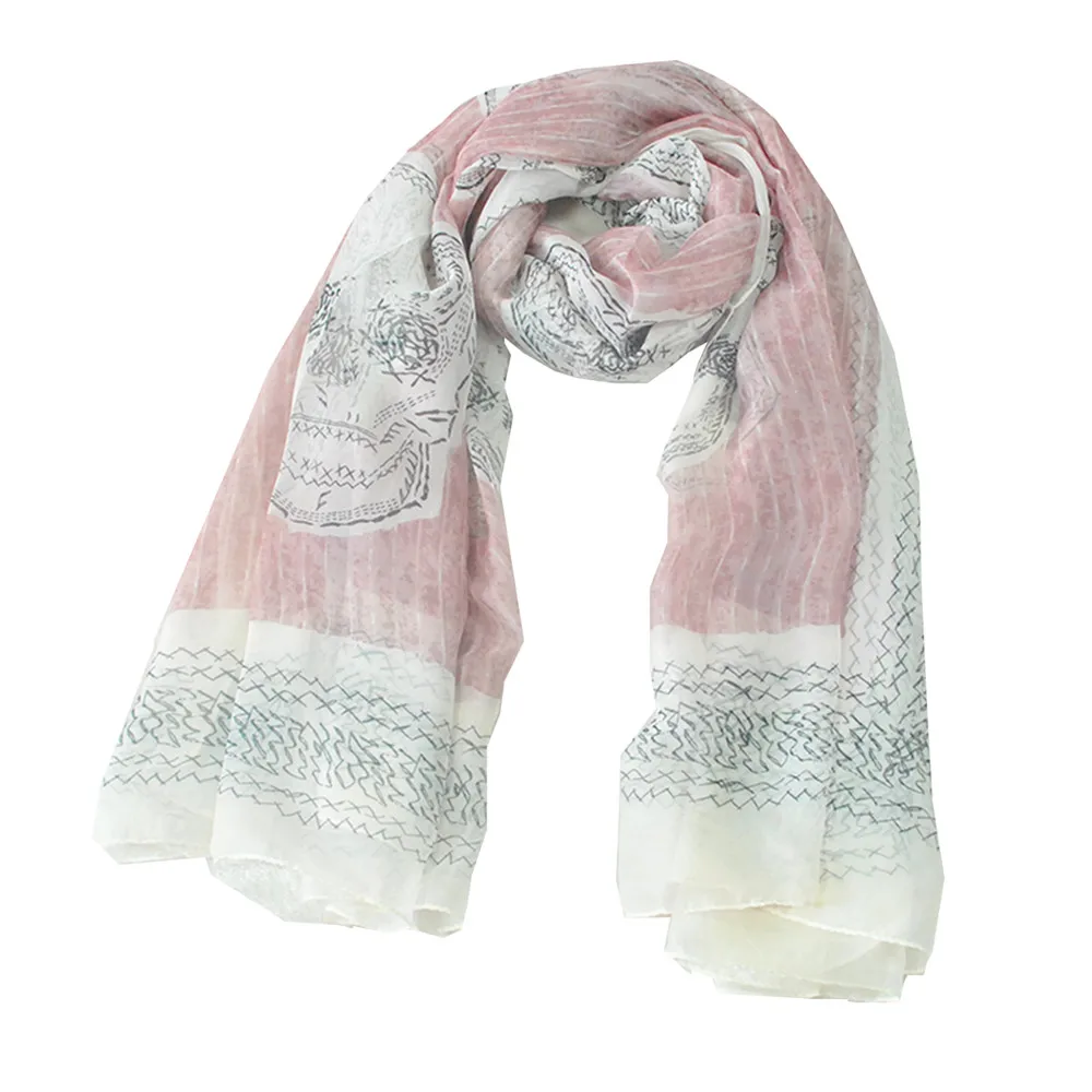 Новый Модный женский новый индивидуальный шарф с принтом длинный осенне зимние