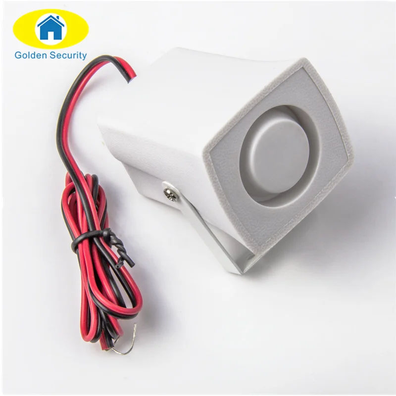 Золотой безопасности мини проводной сирены рог для домашних систем сигнализации