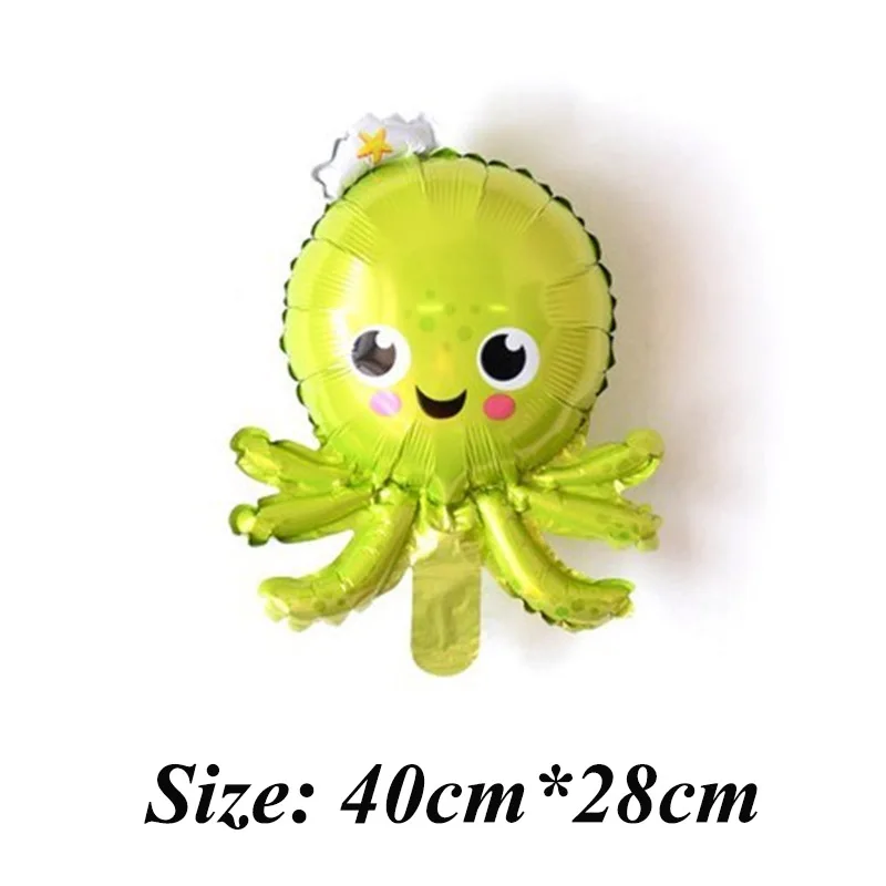 Mini octopus 1 шт. большие воздушные шары в виде рыб и животных на день рождения Акула Омар осьминог надувные игрушки морские украшения для тематических вечеринок душ детская игрушка - Color: Mini octopus