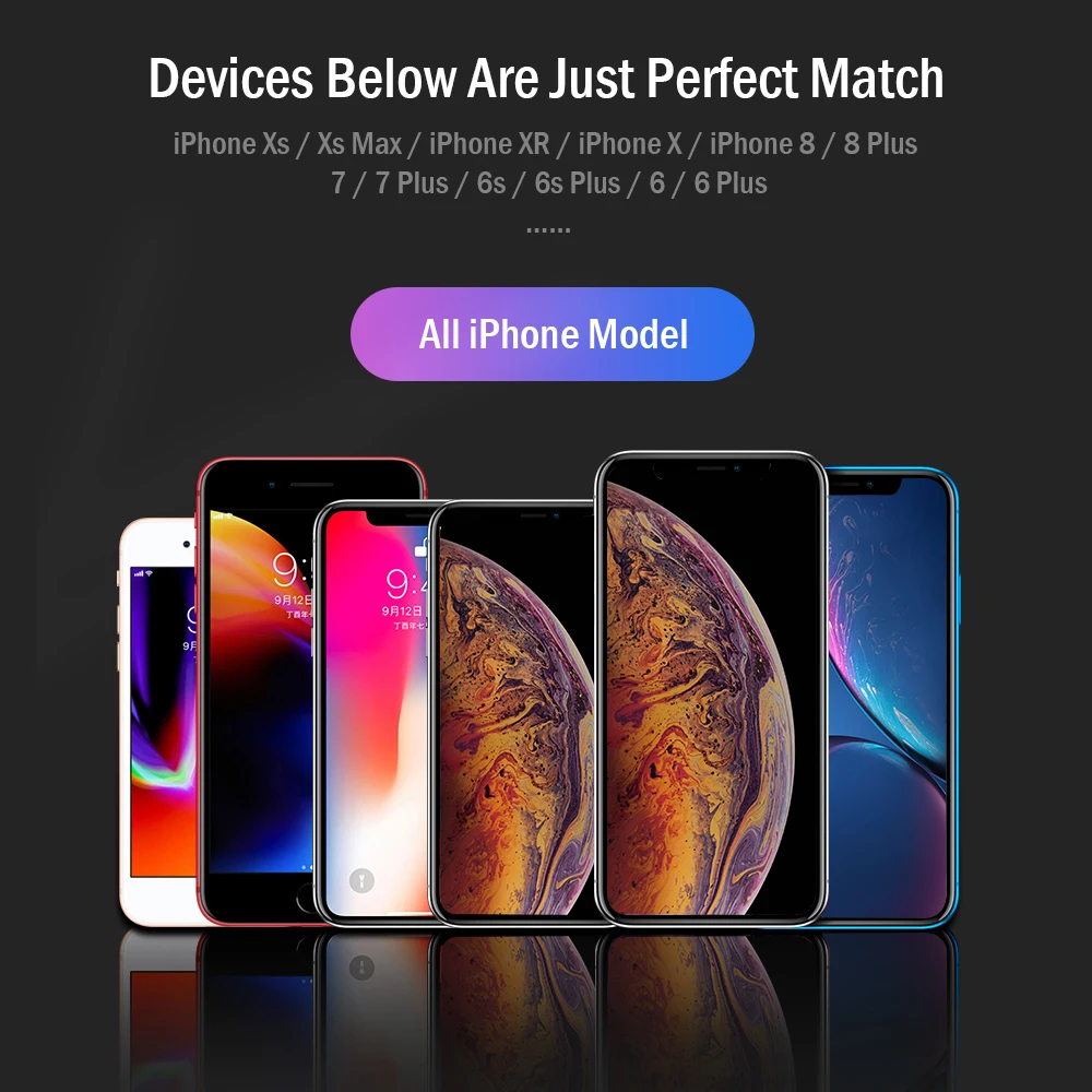 RAXFLY настольное магнитное зарядное устройство для iPhone XS Max XR X подставка кронштейн