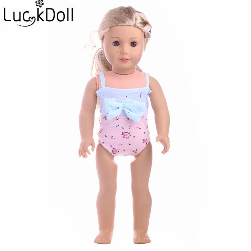 LUCKDOLL купальный костюм размер одежды 18 дюймов американский 43 см Детская кукла
