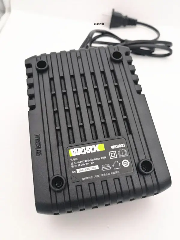 AC100-240V Зарядное устройство для WORX-18 V 20V KRESS KCH2004 KCH2006 KU800 WA3921 WA3593 WA3595 WU279 WU172 WU629 WU380 WU388 WU172 WU185