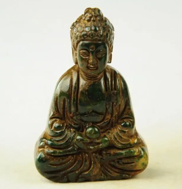 

Китайский натуральный нефрит, статуя будды ручной работы