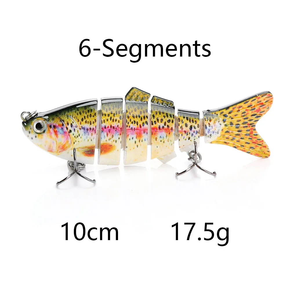 C-9 VTAVTA, 10 см, 20 г, воблеры для рыбалки, 6 сегментов, Swimbait, рыболовные приманки, кренкбейт, Мульти соединенная жесткая приманка, искусственная приманка, приманка для рыбы - Цвет: C-9