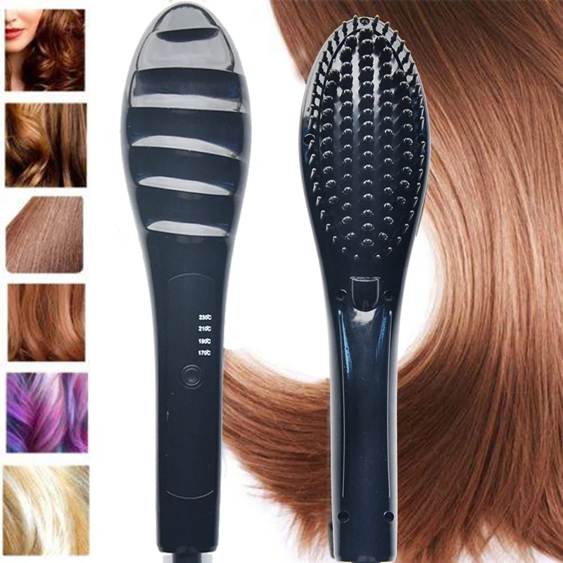 2018 New Styling Hair Brush For Variety Modeling Combing Irons Tourmaline Ceramic 360 Rotable Dual Voltage Straightener |