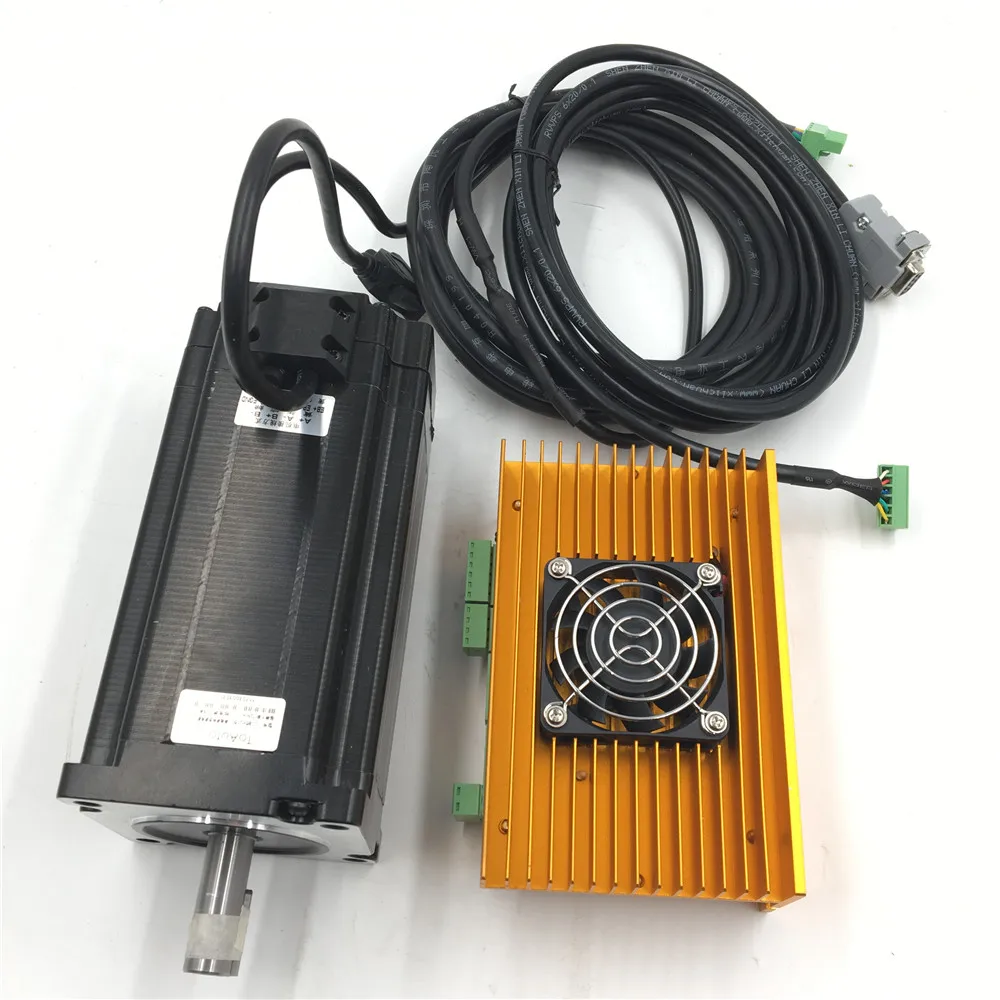 NEMA23 Гибридный сервопривод DSP замкнутый цикл шаговый двигатель 2нм 3 фазы + 20 ~ 50VDC