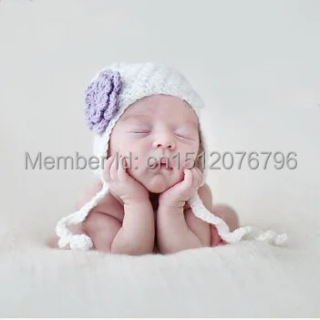 18%OFF ON SALE Baby Girl Beanie Crochet Hat Pattern - Bumpy Earflapper with swirly ties 3PCS | Аксессуары для одежды