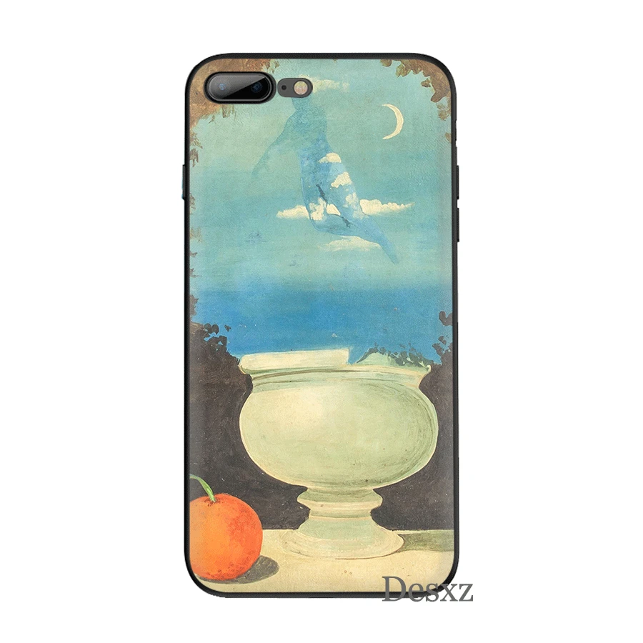 B12 Мобильный чехол для телефона для iPhone 11 Pro XR X XS Max iPhone 6 6S 7 8 Plus 5 5S SE чехол Rene Magritte сумка корпус - Цвет: B12