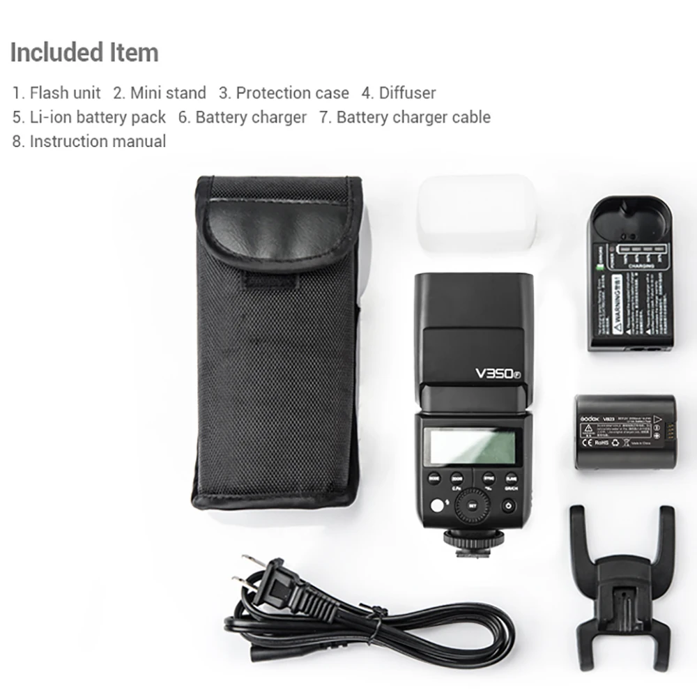 Фотовспышка Godox V350F для Fujifilm TTL фонарик ttl 1/8000 s HSS 2 4G Вспышка Накамерная Speedlite X-Pro2