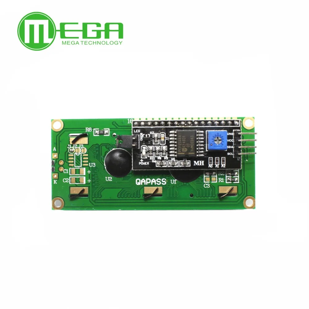 1 Набор IIC/I2C + LCD 1602 Синяя подсветка ЖК дисплей адаптер пластина для arduino DIY Kit|set