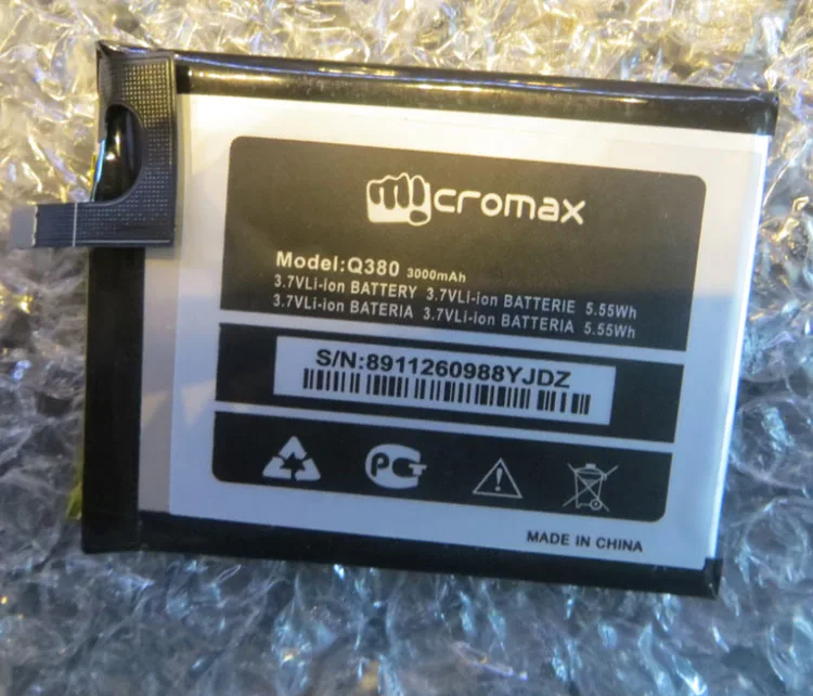 Для Q380 MICROMAX мобильный телефон battery 3000MAH Мобильный Li Ion Battery Замена|mobile phone battery|phone